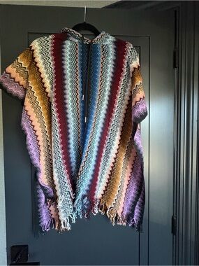 Missoni - Zigzag Poncho with hood